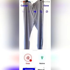 NWT Just Be Sweatpants basic gray athleisure pants 3X fleece cotton blend